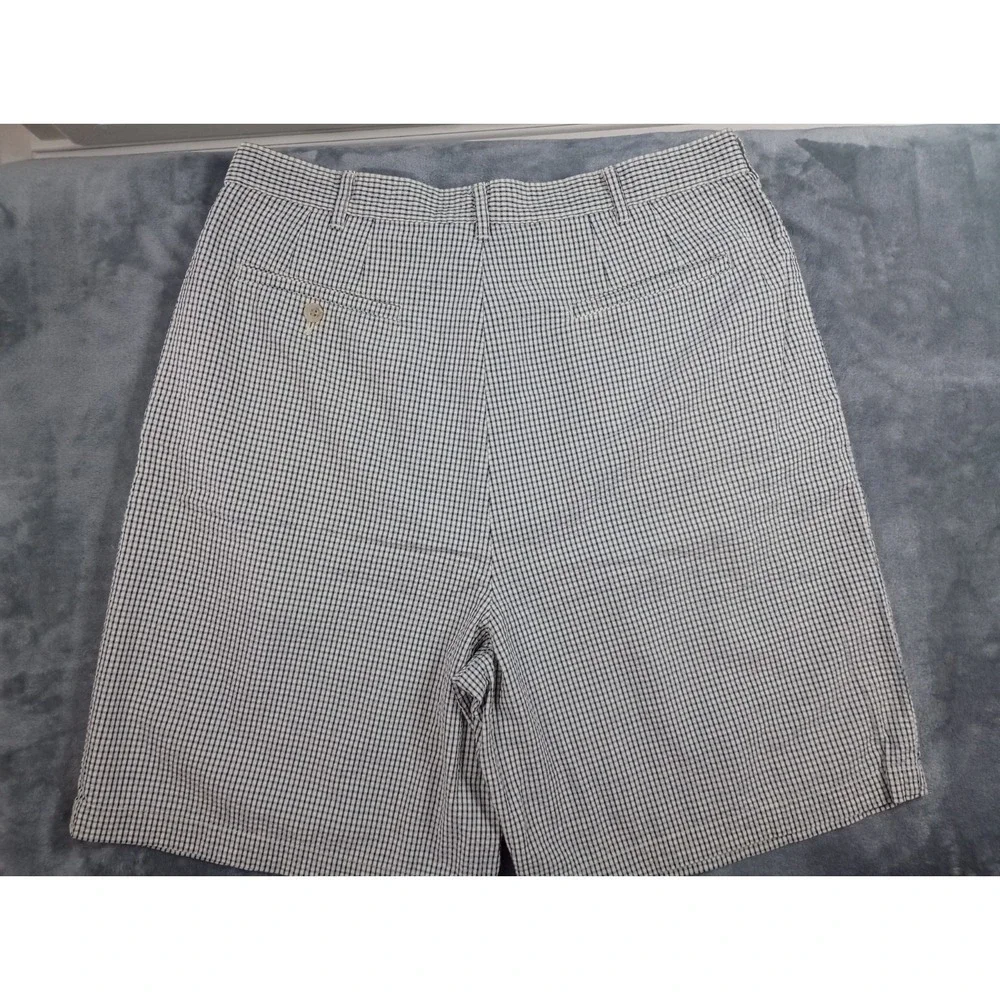 Vintage J Crew Oarsman Mens Shorts Sz 34‎ Plaid Pleated Chino Golf Preppy Dad